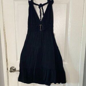 2/$30 - Black Giocam Cotton Halter Beach Dress